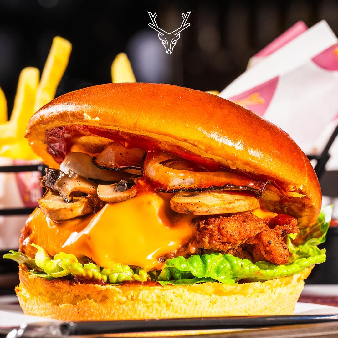 cheesy burger